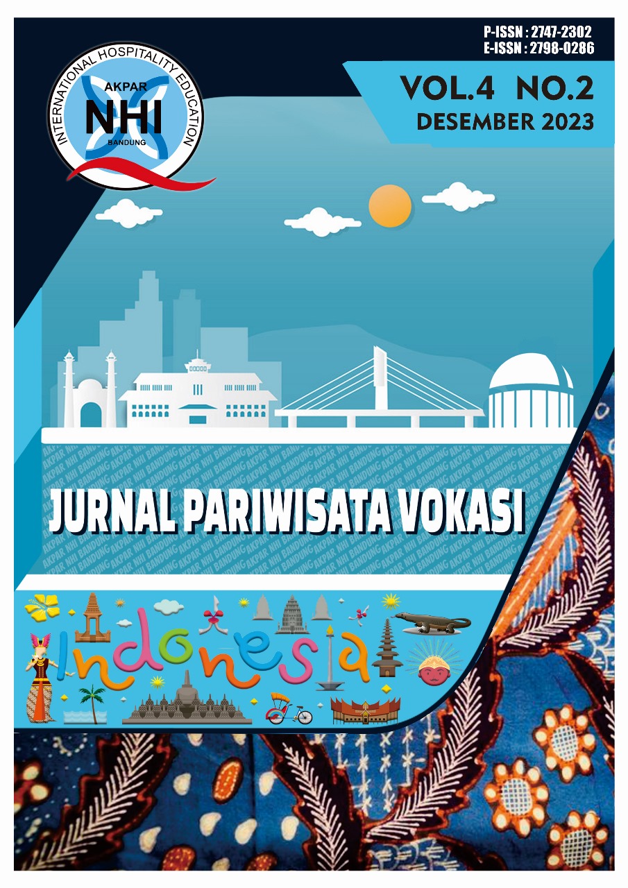 					Lihat Vol 4 No 2 (2023): Jurnal Pariwisata Vokasi
				